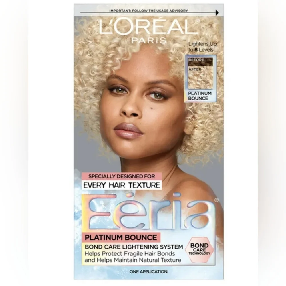 L'Oreal FERIA Platinum Bounce Bond Care Lightening System, Platinum Bounce